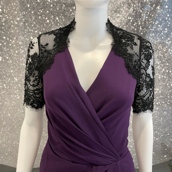 Jenny Packham Beaded Silk Wrap Dress - Picture 3 of 12